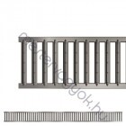 ACO SELF Euroline horganyzott acél bordás rács polimerbeton folyókához - 0.5 m