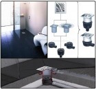 ACO fürdőszobai padlóösszefolyó ERDŐ mintás négyszögletes design rács - 1 db