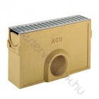 ACO SELF Euroline vízelvezető polimerbeton folyókához bekötőakna, horganyzott acél ráccsal - 0.5 m