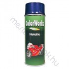 Motip Colorworks Metallic spray akrilfesték, színes metál hatású aerozol - Ezüst 583 / 0.4 liter