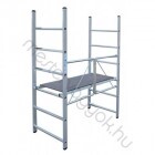 Krause Corda összecsukható állvány alumínumból 6 fokos, 2,8m munkamagasság 1,4x0,67m-es vízálló járólap - 1 db