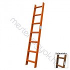 Krause kéményseprő alumínium létra - Barna RAL 8014 / 1x 7 fokos