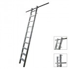 Krause Stabilo lépcsőfokos polclétra 2 pár kampóval beakasztható, alumíniumból - 1x 6 fokos