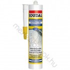 Soudal Neutrális szaniter szilikon gombaölő (fungicid) tulajdonsággal -60-+180C-ig, ecetsav mentes - Színtelen / 300 ml