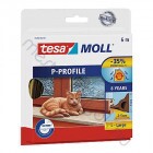 Tesa öntapadós gumi tömítő P profil 2-5mm-es résekbe, 6m/tekercs - Barna / 1 db
