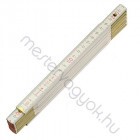 Zollstock, fa összecsukható profi mérővessző - 2 m hosszú