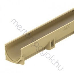 ACO SELF Euroline vízelvezető polimerbeton folyóka test rács nélkül