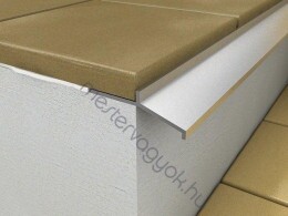 Alumínium vízorr profil teraszburkolatokhoz 2,7m - Eloxált alumínium