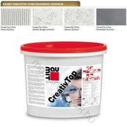 Baumit CreativTop Silk 0,2mm modellező vakolat kültéri és beltéri vakolt és hőszigetelt felületekre - Fehér