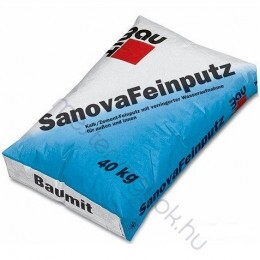 Baumit Sanova F (SanovaFeinputz) finom felújító víztaszító kültéri és beltéri simító vakolat