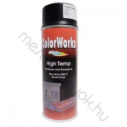 Motip Colorworks hőálló spray 800°C-ig, High Temp aerozol festék - Fekete