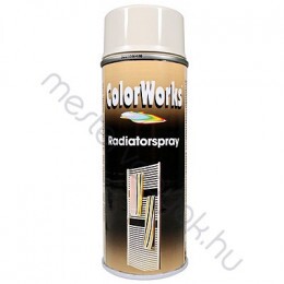 Motip Colorworks radiátorzománc spray festék, színes magasfényű aerozol - Fehér