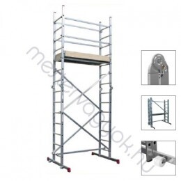 Krause Corda összecsukható csuklós szerelőállvány 4.85m munkamagasságú, járólapja 1.5x052m