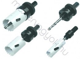 Körkivágó HSS Bi-metal készlet 7 részes, fém és fa körkivágáshoz