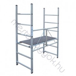 Krause Corda összecsukható állvány alumínumból 6 fokos, 2,8m munkamagasság 1,4x0,67m-es vízálló járólap