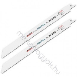Kreator Orrfűrészlap Metal/Wood 2db/csomag 225mm hosszú, fém és keményfa vágáshoz