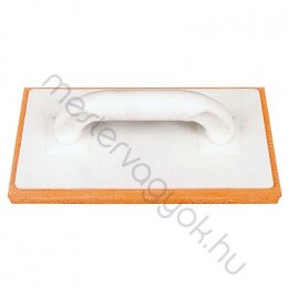 Fugázó simító szivacs 2cm vastag narancsszínű  gumiszivaccsal műanyag nyéllel 14x28cm
