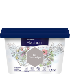 Polifarbe Platinum egyrétegű beltéri színes diszperziós falfesték - F60 Fekete Tulipán