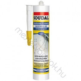 Soudal Neutrális szaniter szilikon gombaölő (fungicid) tulajdonsággal -60-+180C-ig, ecetsav mentes - Színtelen