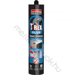 Soudal T-REXkék szerelőragasztó, szálerősített oldószermentes folyékonyszög nagy tapadóerővel - Fehér