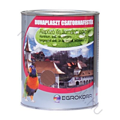 Dunaplaszt csatornafesték, horgany és alumínium felületekre - Bronz / 0.75 liter