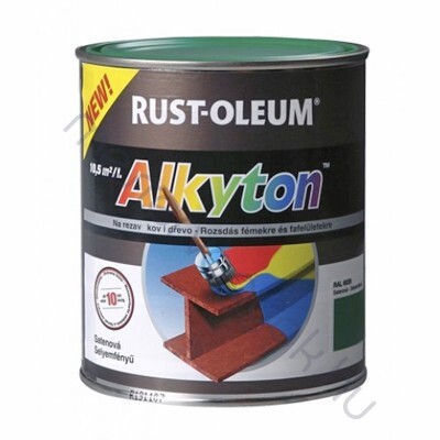 Alkyton fémfesték selyemfényű, fedő és korroziógátló alapozó egyben - Fekete RAL 9005 / 0.75 liter