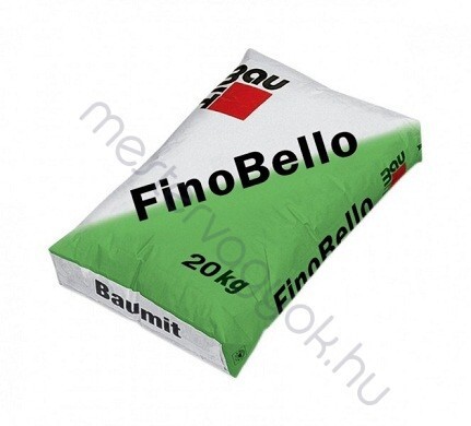 Baumit Fino Bello glettelőgipsz 0-10mm-ig, univerzális beltéri fehér gipszes glettanyag - 20 kg