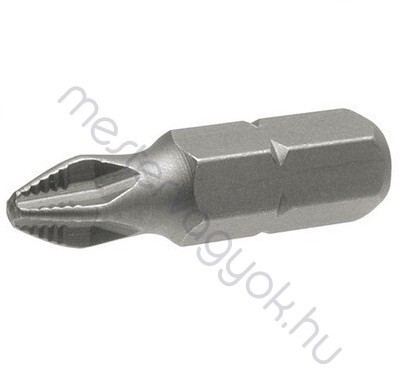 Bithegy PH2-es 25mm hosszú behajtóhegy, S2 nagyszilárdságú acélból - 1 db