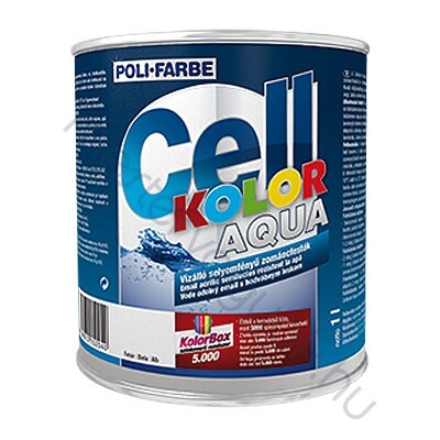 Cellkolor Aqua selyemfényű  vizes zománcfesték - Sötétbarna / 1 liter