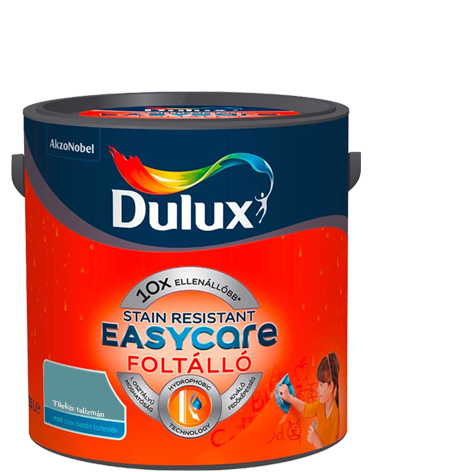 Dulux EasyCare víztaszító színes beltéri matt latex falfesték - Türkiz talizmán / 2.5 liter