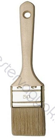 Ecset 53tip. lapos natúrfa nyéllel sörte szőrrel, TOP 90 szőrhosszúsággal - 30 mm széles