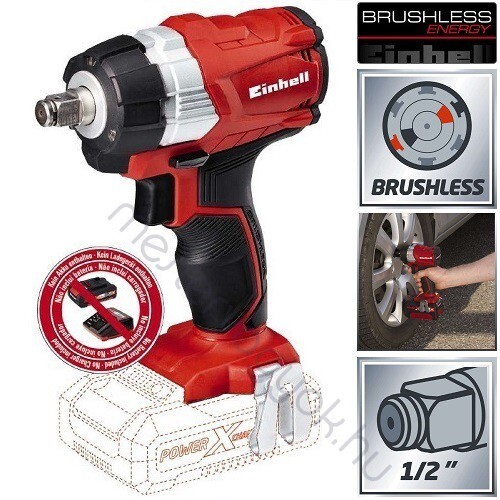 Einhell TE-CW 18 Li BL- SOLO szénkefe nélküli akkus Ütvecsavarozó 215Nm 18V, akku nélkül /4510040/ - 1 db
