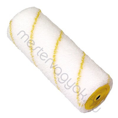 Festőhenger Gepard 48mm átmérő 11mm-es cérnás szálhossz, sárga csavartcsíkos teddy - 18 cm széles