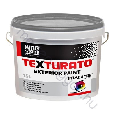 KingStone Exterior Texturato paint homlokzatfesték, kültéri falfesték - Fehér / 15 liter