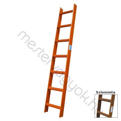 Krause kéményseprő alumínium létra - Barna RAL 8014 / 1x 7 fokos
