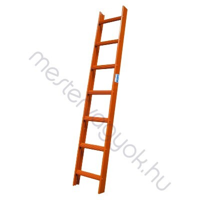 Krause kéményseprő alumínium létra - Vörös RAL 8004 / 1x 7 fokos