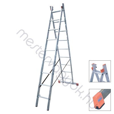 Krause Monto Dubilo 2 részes alumínium többcélú létra - 2x 9 fokos