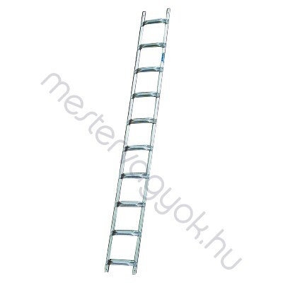 Krause tetőlétra alumíniumból, hajlított alu fokokkal - 1x 8 fokos