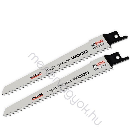 Kreator Orrfűrészlap high grade Wood 2db/csomag 150mm hosszú fűrészlap keményfa, fa műanyag vágáshoz - 1 db