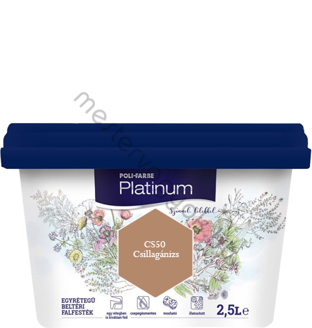 Polifarbe Platinum egyrétegű beltéri színes diszperziós falfesték - Cs50 Csillagánizs / 2.5 liter