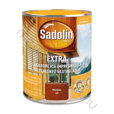 Sadolin Extra selyemfényű vastaglazúr, kültéri oldószeres falazúr - Színtelen / 0.75 liter