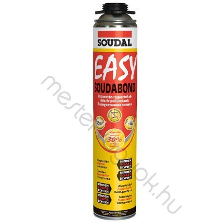 Soudal Pisztolyhab Soudabond Easy poliuretán ragasztóhab szigetelő, szerelőhab - 0.75 liter