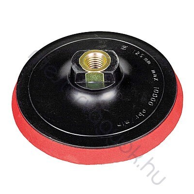 Tépőzáras gumitányér tárcsa sarokcsiszolóhoz vastag gumis 125mm-es, tépőzáras csiszolókhoz - 1 db