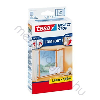 Tesa tépőzáras szúnyogháló ablakra 1,7x1,8m méretre szabható - Fehér / 1 db