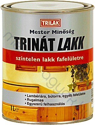 Trinát magasfényű beltéri lakk - Színtelen / 0.5 liter