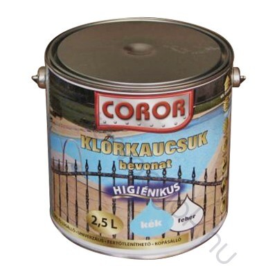 Valmor Coror Klórkaucsuk saválló medence festék, kültéri beltéri fém fa fal festésére - Fehér / 0.75 liter