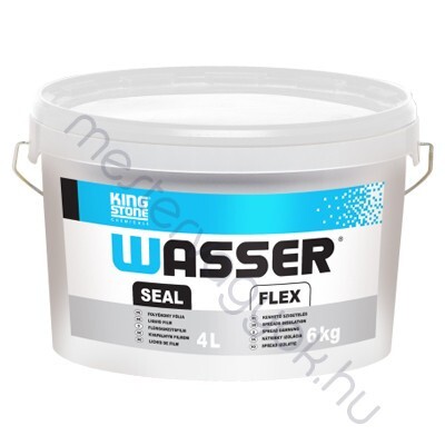 KingStone WasserFlex vízzáró massza (repedésáthidaló 5mm-ig) kenhető vízszigetelés kültéri és beltéri felületeken - 6 kg